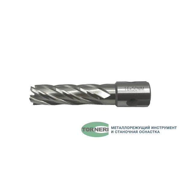 Сверло корончатое 16х50 мм, HSS, Universal / Weldon 19 t023629  (Фото 4)