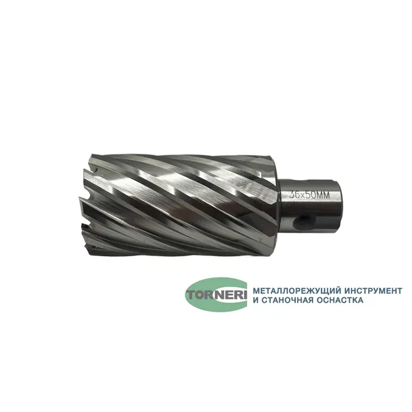 Сверло корончатое 36х50 мм, HSS, Universal / Weldon 19 t023646  (Фото 8)