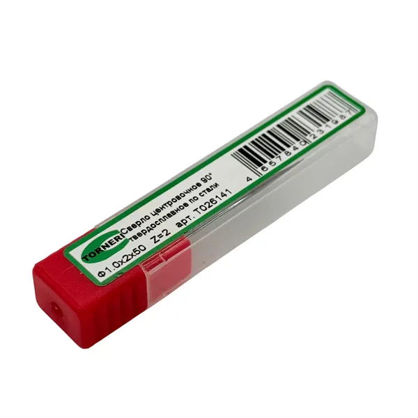 Сверло центровочное ф 1.0х2х50 мм z=2, 90°, твердосплавное по стали t026141  (Фото 3)