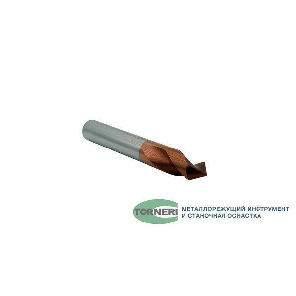 Сверло центровочное ф 14.0х28х100 мм z=2, 90°, твердосплавное по стали t026264  (Фото 3)