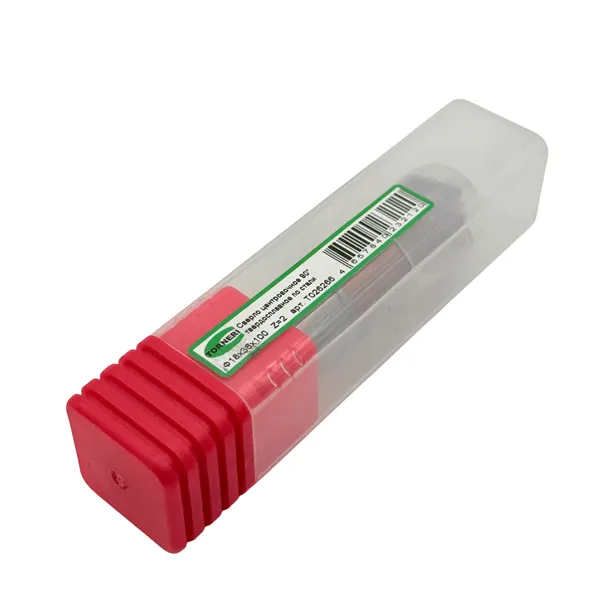 Сверло центровочное ф 18.0х36х100 мм z=2, 90°, твердосплавное по стали t026266  (Фото 3)