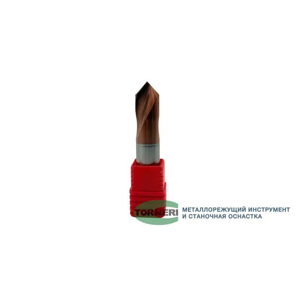 Сверло центровочное ф 18.0х36х100 мм z=2, 90°, твердосплавное по стали t026266  (Фото 2)