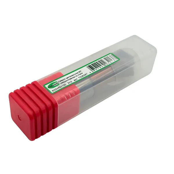 Сверло центровочное ф 20.0х40х100 мм z=2, 90°, твердосплавное по стали t026267  (Фото 2)