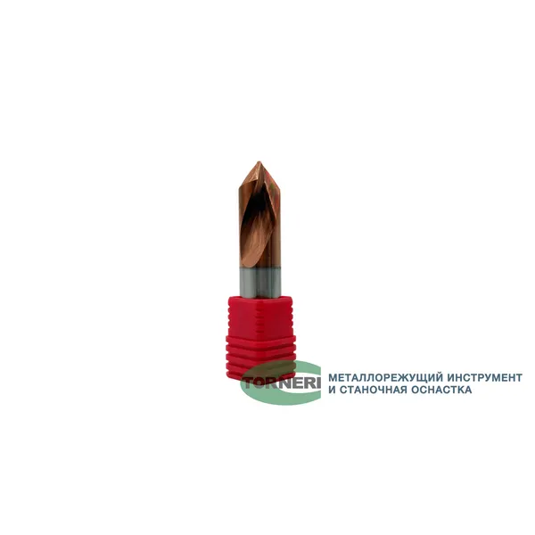 Сверло центровочное ф 20.0х40х100 мм z=2, 90°, твердосплавное по стали t026267  (Фото 2)